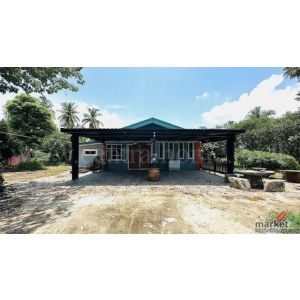 บ้านเดี่ยว ที่ดิน 1 ไร่ 3 งาน คลองชะโด สามชุก สุพรรณบุรี ราคาถูก