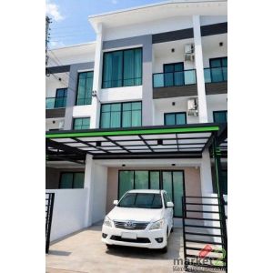 พุทธมณฑลสาย 5 บางกระทึก ให้เช่าโฮมออฟฟิศใหม่ 3 ชั้น 3นอน 3น้ำ ใกล้รพ.สต.บางกระทึ