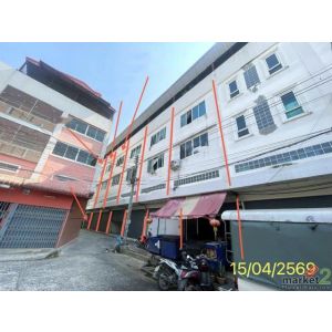 ขายอาคารพาณิชย์ปทุมธานี 3 ชั้น 6 คูหาติดกัน โครงการ ตลาดพรธิสาร (คลอง 10)  อำเภอ