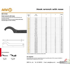Hing Hook wrench with nose, ประแจขันนีอตล๊อกลูกปืนปลายเพลา, Round nut