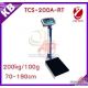 เครื่องชั่งพร้อมวัดส่วนสูง 200kg ส่วนสูง70 -190cm  ZEPPER รุ่น TCS-200A-RT