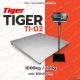 เครื่องชั่งตั้งพื้น 1000kg แท่นชั่ง120 x 120cm Tiger รุ่น TI–02