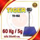 เครื่องชั่งตั้งพื้น 60kg แท่นชั่ง30x 40cm. Tiger รุ่น TI–02 (Bluetooth)