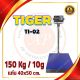 เครื่องชั่งตั้งพื้น 150kg แท่นชั่ง40x 50cm ยี่ห้อ Tiger รุ่น TI–02 (Bluetooth)
