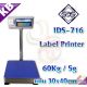 เครื่องชั่งน้ำหนักตั้งพื้น 60kg SDS รุ่น IDS716 มี Built-In Printer