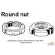 Fujilock Fine U NUT, U NUT, น๊อตล๊อกกันคลาย, น๊อตล๊อกลูกปืนปลายเพลา, Slotted nut