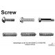 Hexagon head bolt, Bolt with flange, Shoulder screw, Set screw, screw plug, tap