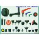 Plastic Lobe knob, Star grip, Knurle Knob, Palm grip, Disc knob, Five lobe grip