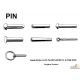 ลิ่มครึ่งวงกลม, Woodruff Key, pin, ลิ่มวงเดือน, ลิ่มปลายเพลา, tap washer
