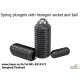 Ball plunger, spring plunger, หนอนปลายลูกปืน, slot ball plunger, Amecoil, Schnor
