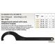Hook wrench with nose, ประแจขันนีอตล๊อกลูกปืนปลายเพลา, Wrench for slotted round 