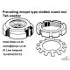 Tab washer with long tab, Tab washer with long tab and wing, Round nut