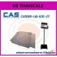 เครื่องชั่งวางพื้น2000kg CAS CI200A แท่นชั่ง120x120cm ขนาดทางลาด120x63cm.