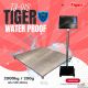 เครื่องชั่งตั้งพื้นขนาดใหญ่กันน้ำ ตาชั่ง2ตัน Tiger TI-01S แท่นชั่ง120x120cm