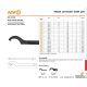 Hing Hook wrench with nose, ประแจขันนีอตล๊อกลูกปืนปลายเพลา, Round nut